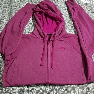 North Face zip up hoodie